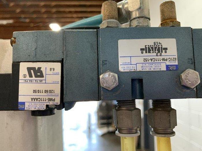 Used Pneumatic Press on Chain Conveyor