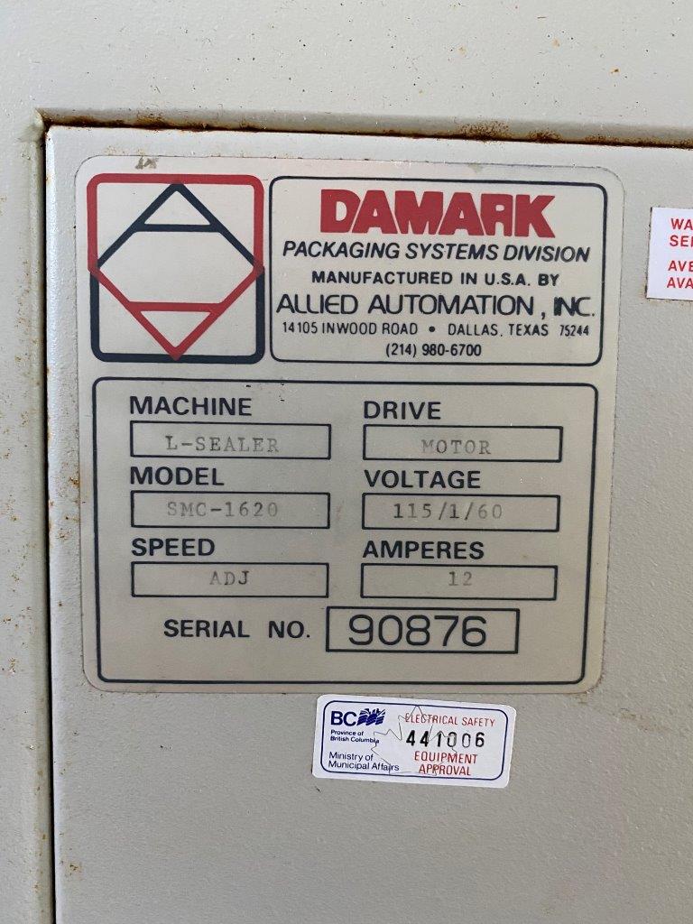 Used Damark SMC-1620 Semi Automatic L-Bar Sealer