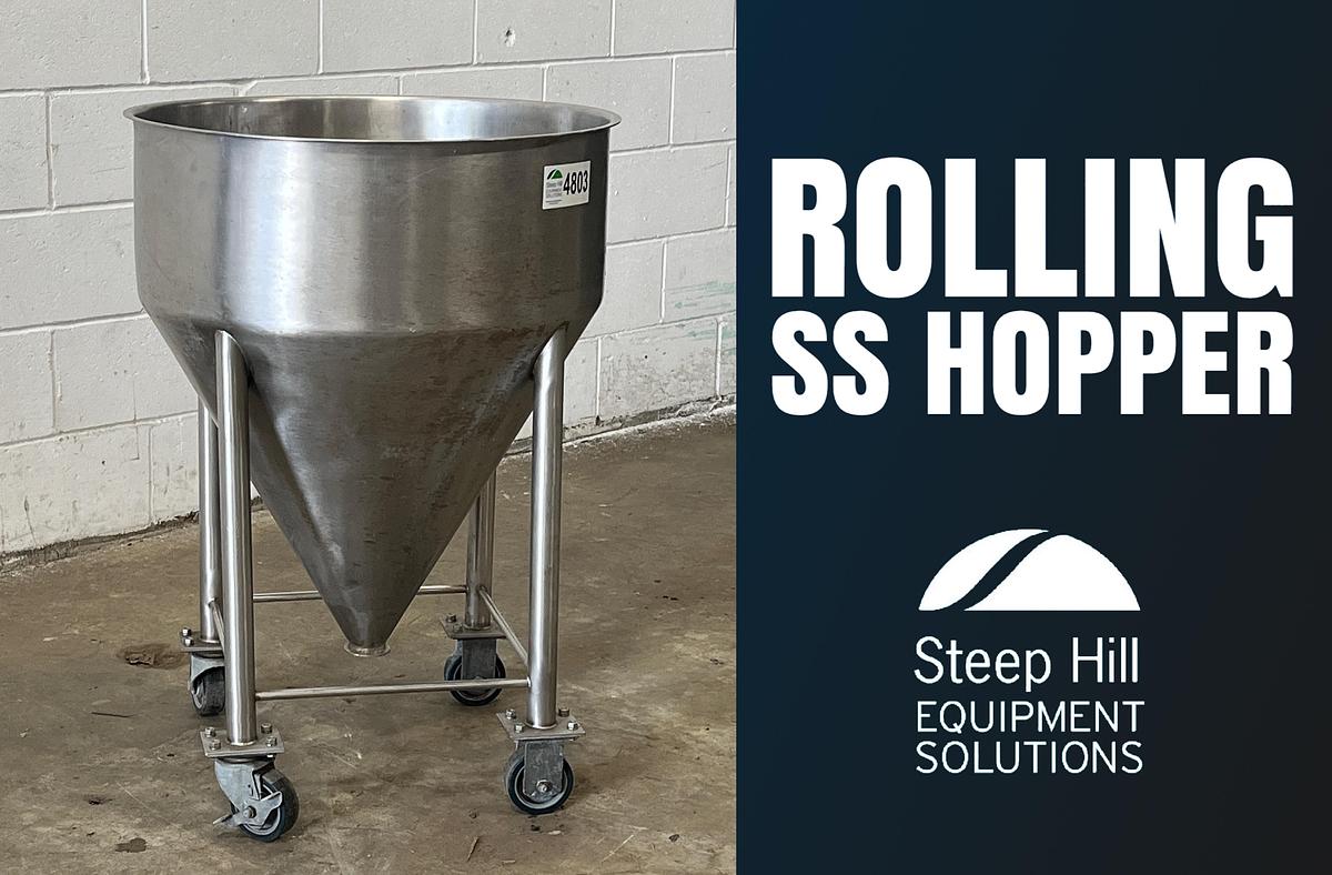 Used Rolling SS Hopper