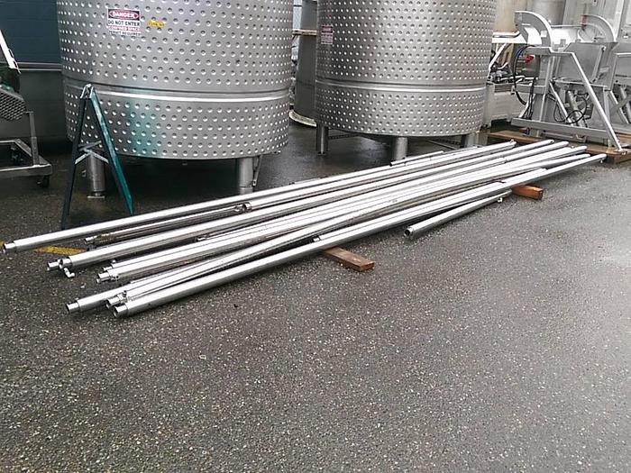 Used Sanitary 2" Jacketed Double Tube Pipe