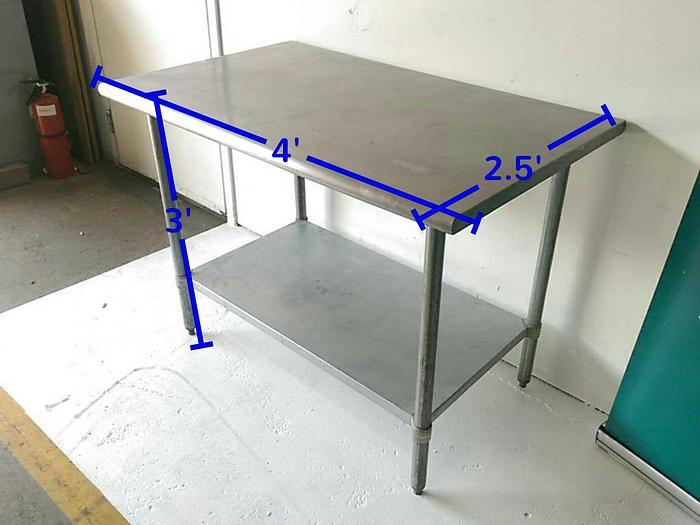 Used 4' long Stainless Kitchen Table