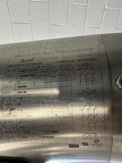 Used Stainless Steel Tank w/ Sharpe Mixer