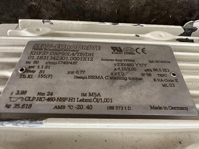 Used 1.5 HP Inline Mixer