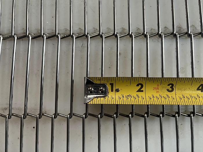 Used Three-Section Wire Conveyor with Rails