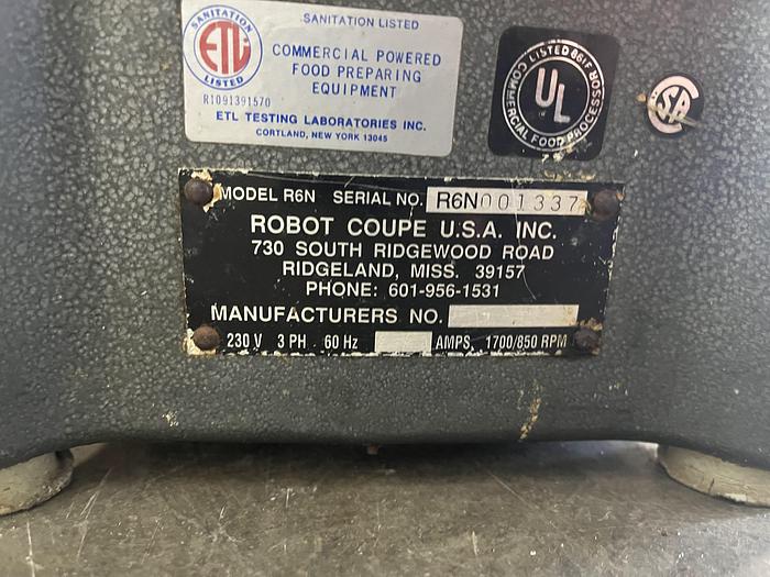 Used Robot Coupe R6N Food Processor