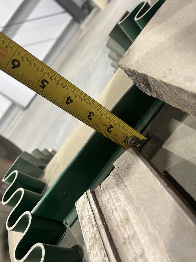 Used Cleated Flat Belt Incline Conveyor