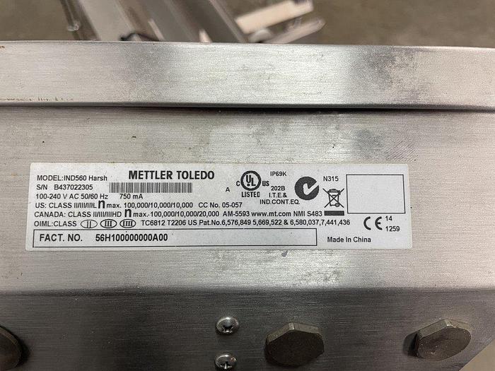 Used SYSPAL WS2-1000 Bin Weigh Scale