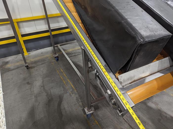 Used Incline Conveyor with Modular Belt