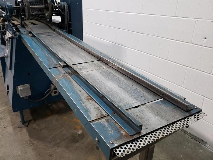 Used Mateer-BURT Roll-Thru Hot Glue Wrap Labeller