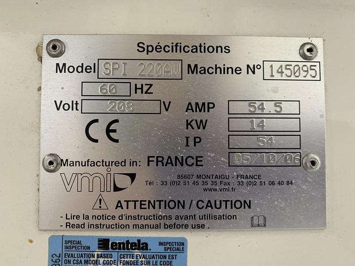 Used VMI 220AV Spiral Mixer
