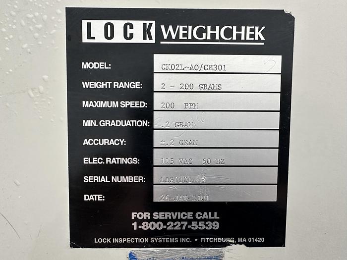 Used Lock Weighchek Checkweigher