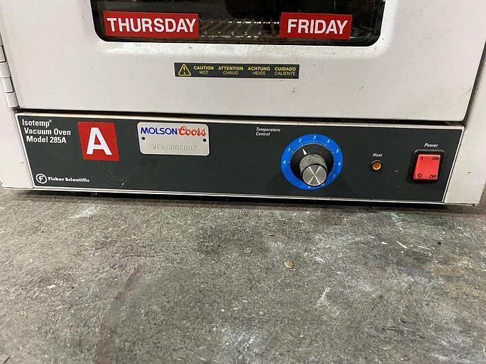 Used Fisher Scientific 285A Isotemp Vacuum Oven