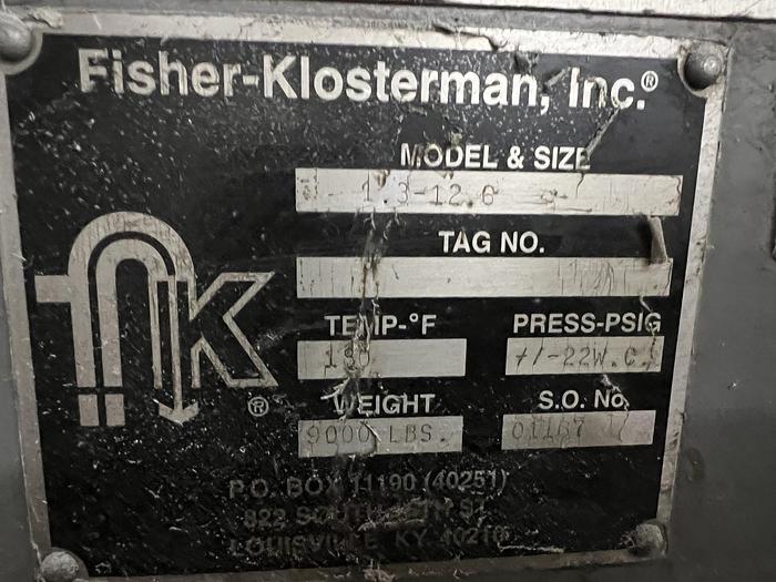 Used Fisher-Klosterman Dust Collector
