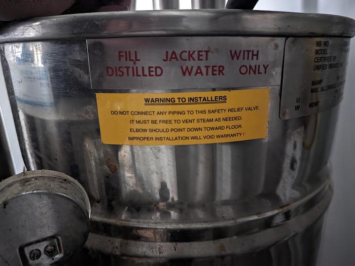 Used Groen TDB-40 40 Qt. Jacket Kettle