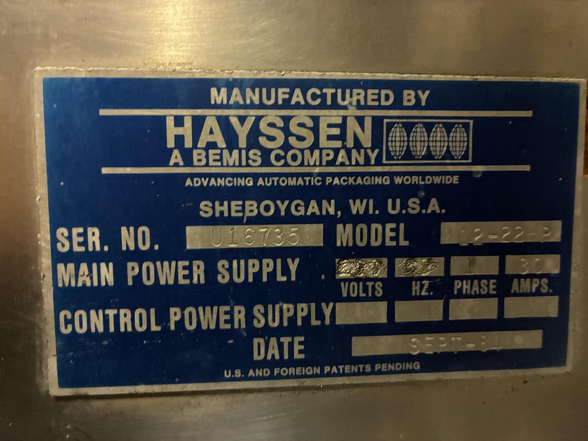 Used Hayssen VFFS Bagger