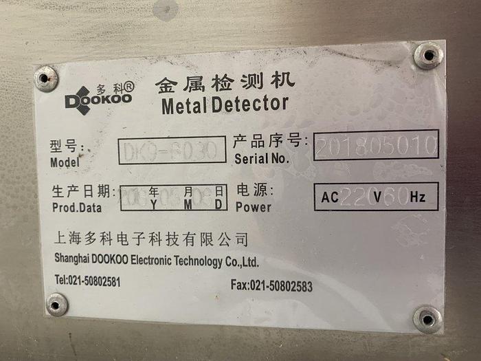 Used Dookoo DK9-6030 Metal Detector