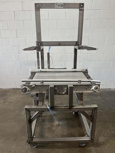 Used 3'L Wire Mesh Conveyor