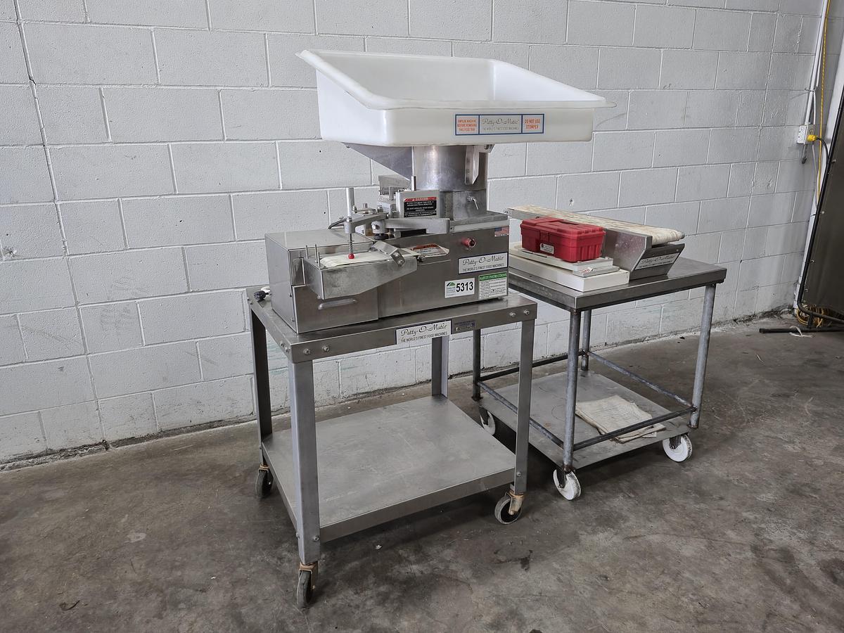 Used Patty-O-Matic CC35 Food Former & Stacker Conveyor Station