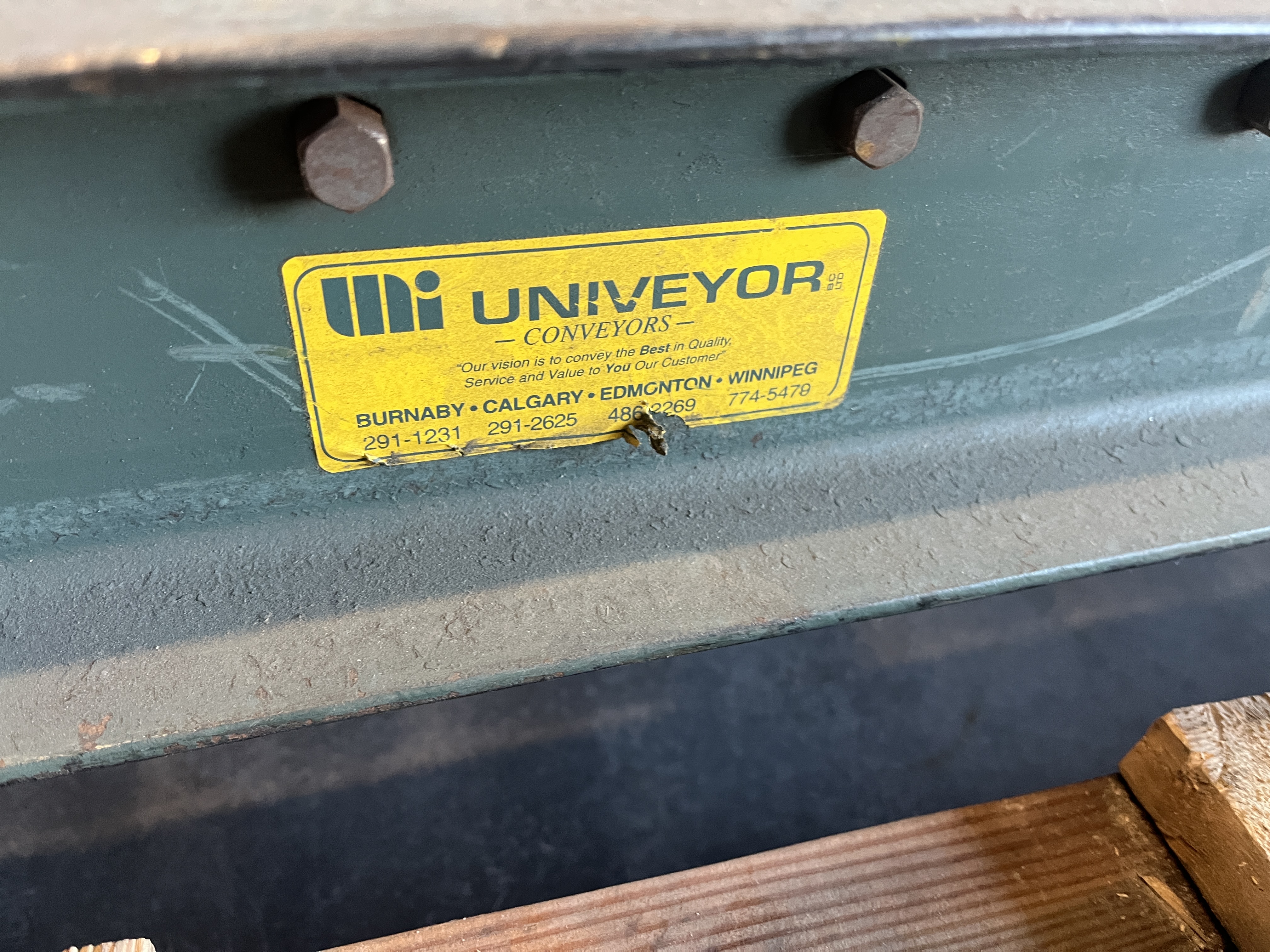 Used 2 Univeyor Gravity Roller Conveyors