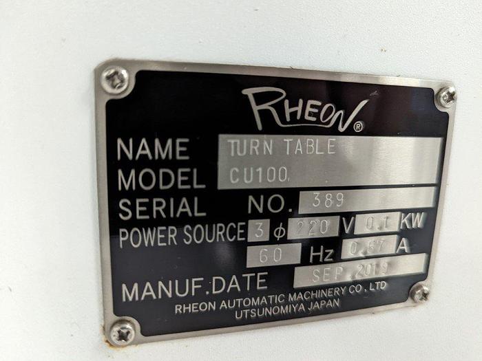 Used Rheon CU100 Turn Table 1