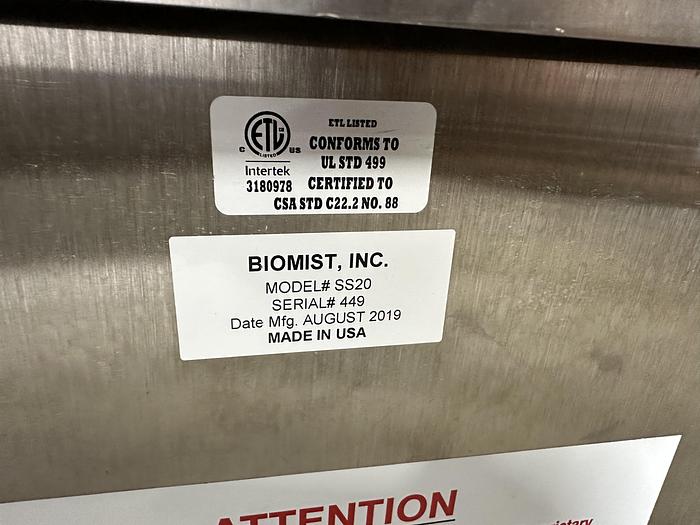 Used Biomist SS20 Power Sanitizing System