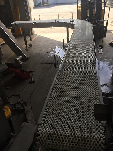 Used 90 Degree Dorner L Shaped Curved Conveyor