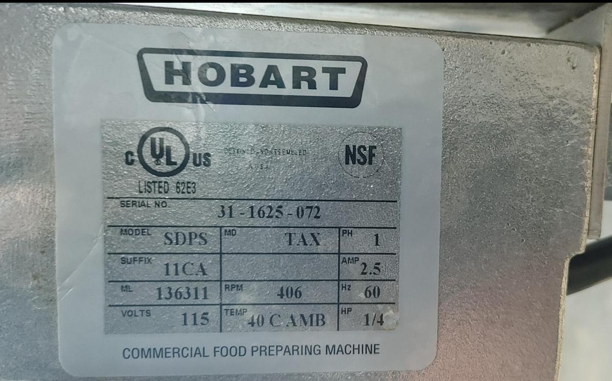 Used Hobart SDPS Electric Salad Dryer