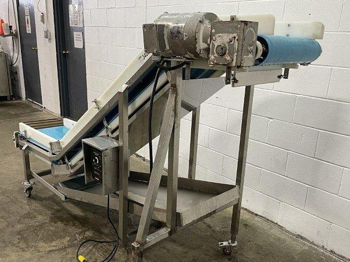 Used 9'L Incline Conveyor