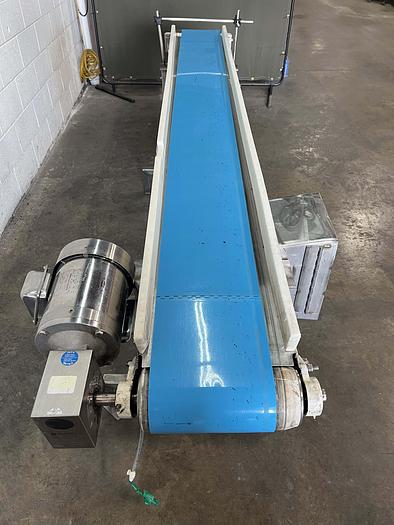 Used 8'L Inclined Packing Conveyor