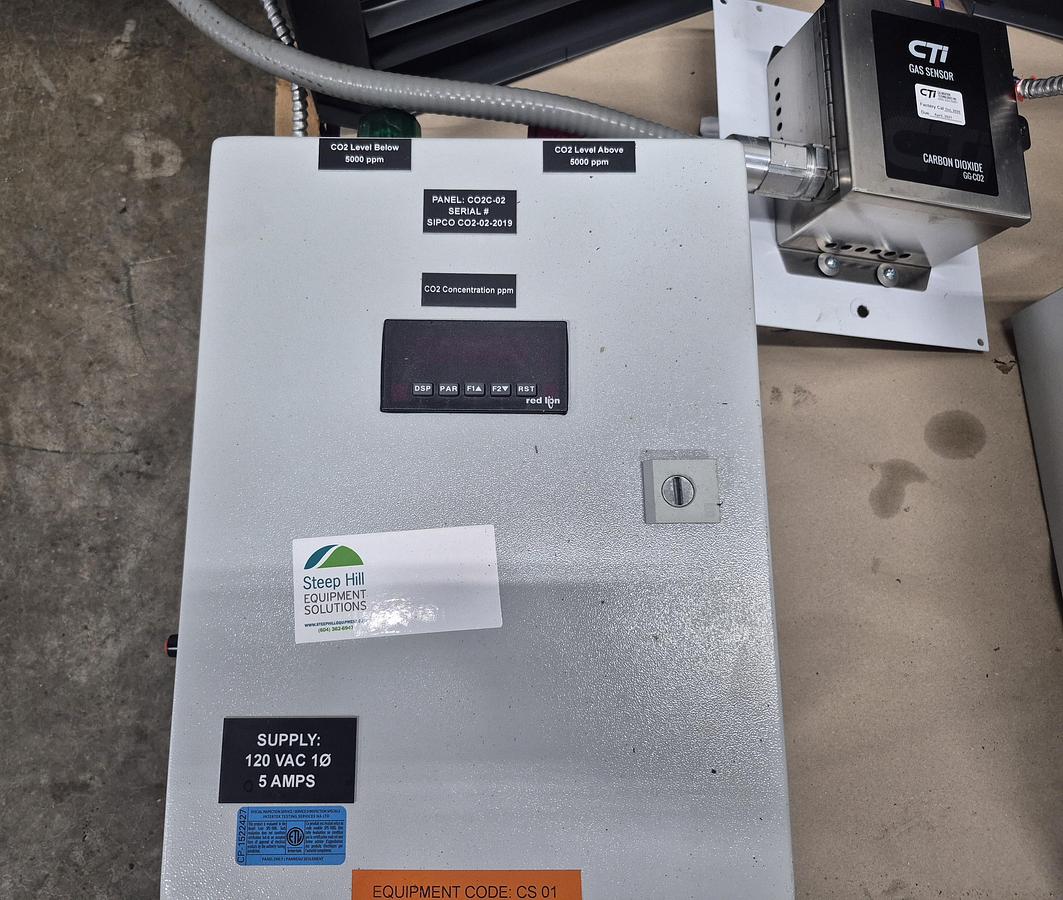 Used Dual Unit Heater System w/ Thermostat & C02 Detector 