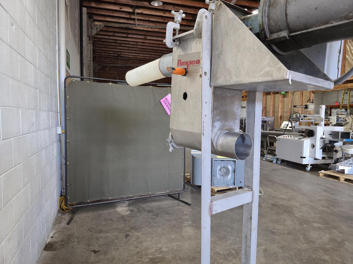 Used Flexicon Flexible Screw Conveyor Discharge Head & Drive
