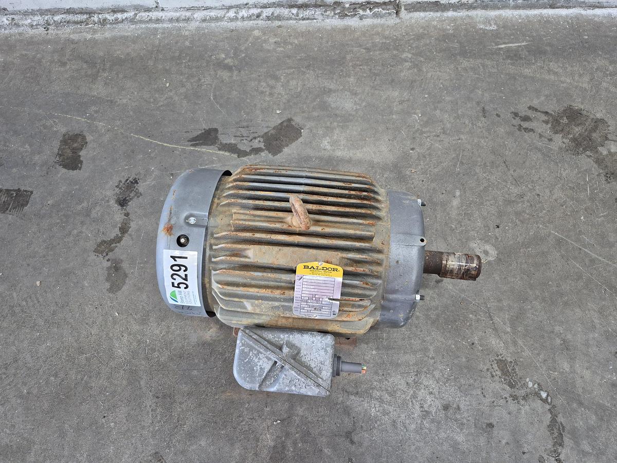 Used Baldor M2333T 15 HP 3-Phase Electric Motor