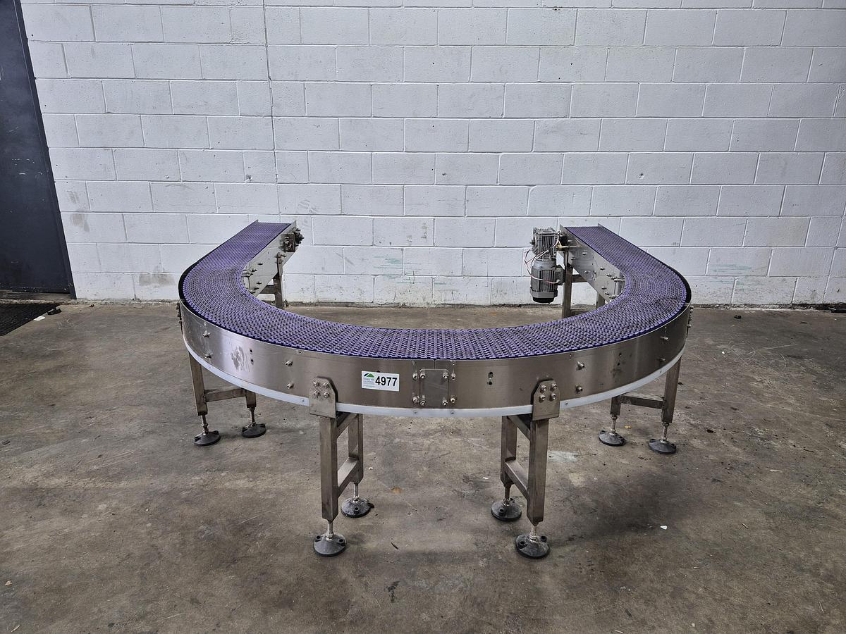 Used 180° Curved Conveyor Belt