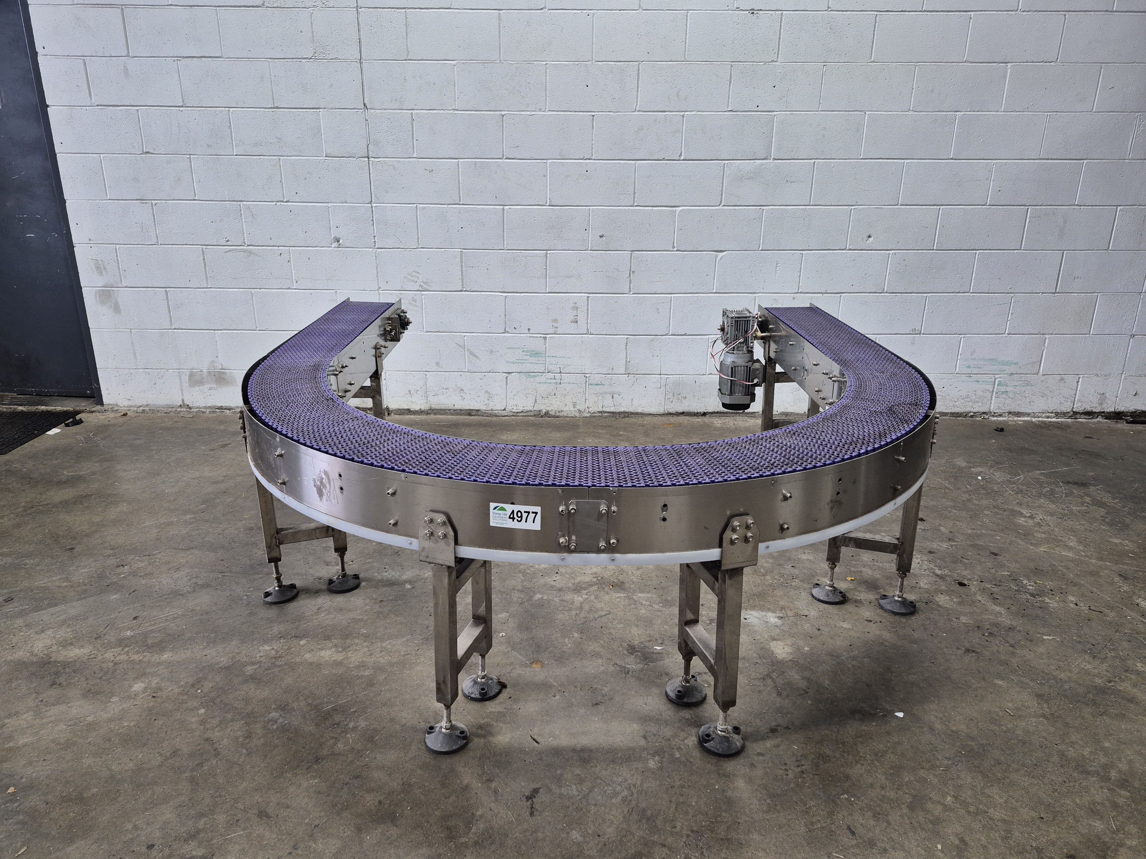 Used 180° Curved Conveyor Belt