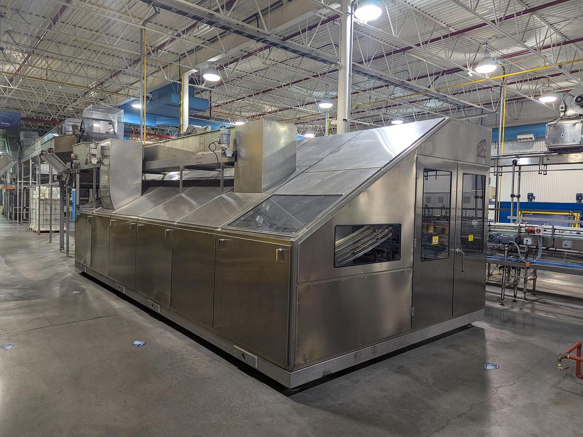 Used Posimat Bottle Silo and BI-N-35 Unscrambler