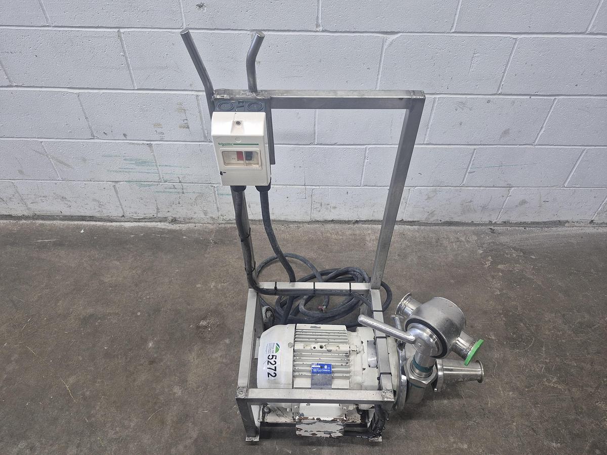 Used 3 HP Portable Sanitary Centrifugal Pump Cart