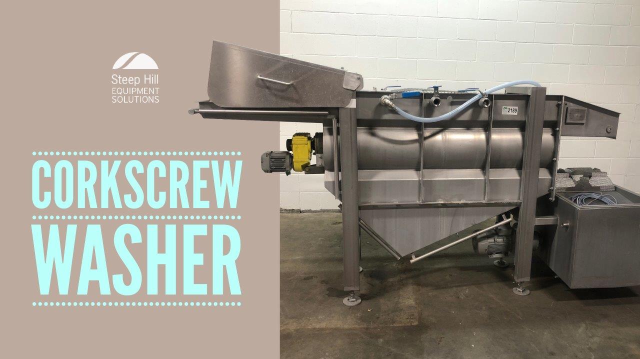 Used DTS Produce Corkscrew Wash Tank