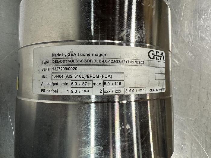 Used GEA Double Seat Valve