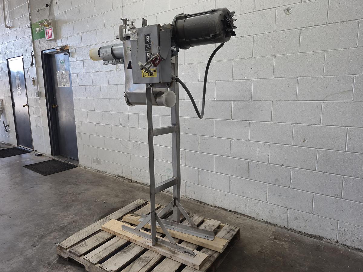 Used Flexicon Flexible Screw Conveyor Discharge Head & Drive