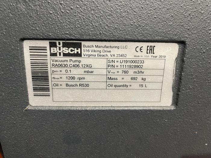Used Busch Vacuum Pump