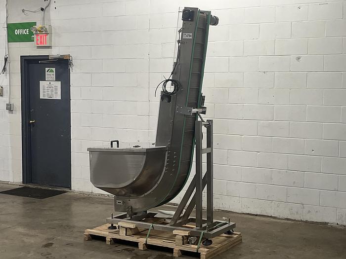 Used Elevating Conveyor with Hopper