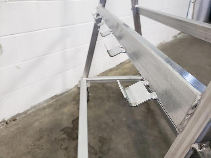 Used Rolling A-Frame Storage Rack