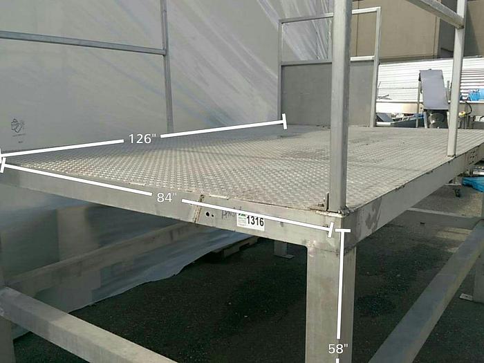 Used Aluminum 10' wide Platform