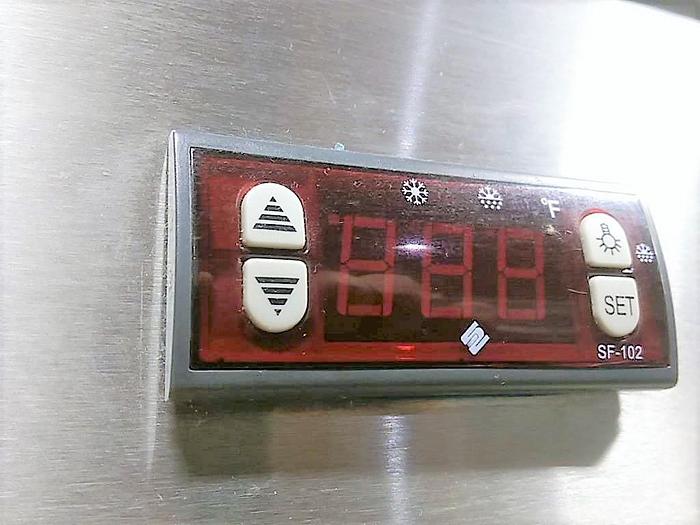 Used Stainless Steel Solid Door Fridge / Freezer