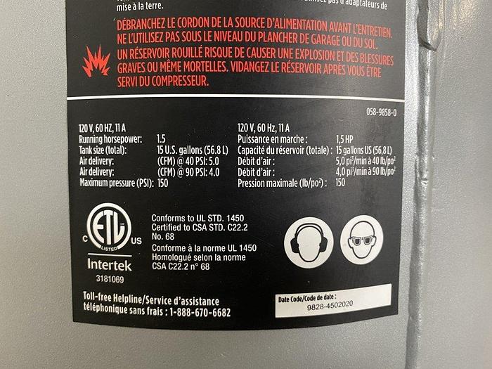 Used Maximum Whisper-Tech Air Compressor