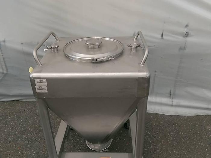 Used 75 Gallon SS Pharmaceutical IBC Bin