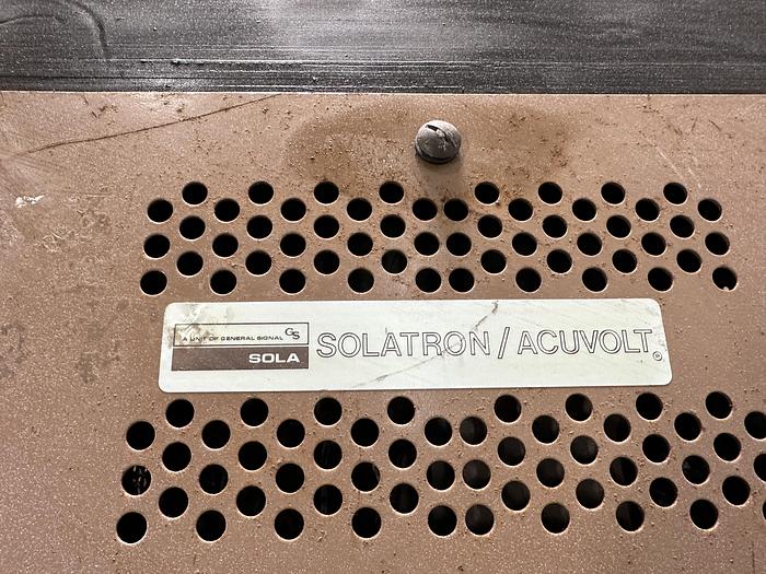 Used Solatron A4S15 Line Voltage Regulator