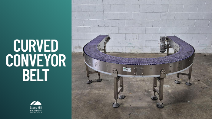 Used 180° Curved Conveyor Belt