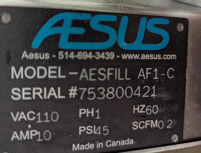 Used Aesus AESFILL AF1-C Gear Pump Filler