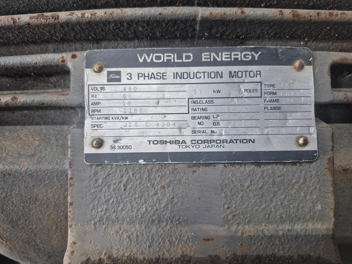 Used World Energy 3 Phase Induction Motor